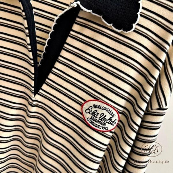 SS13 春季 條紋細節很多的polo衫 