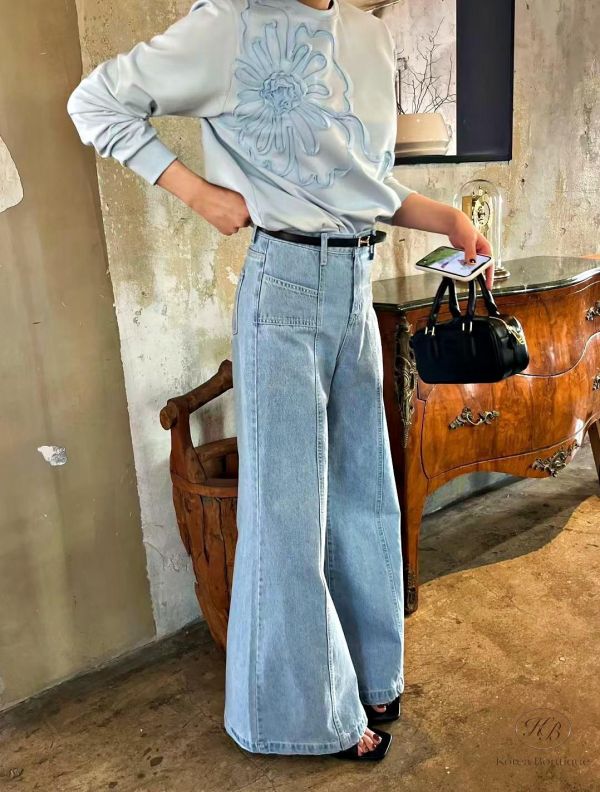 SS145 春季 腰部以下都是腿的牛仔褲 