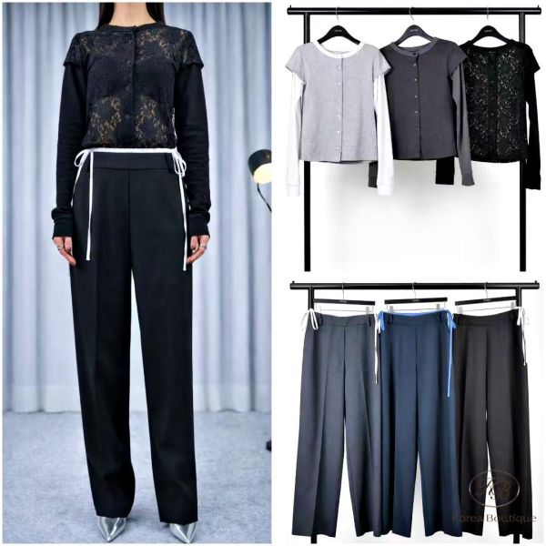 SS207 春季 蝴蝶結西裝褲 