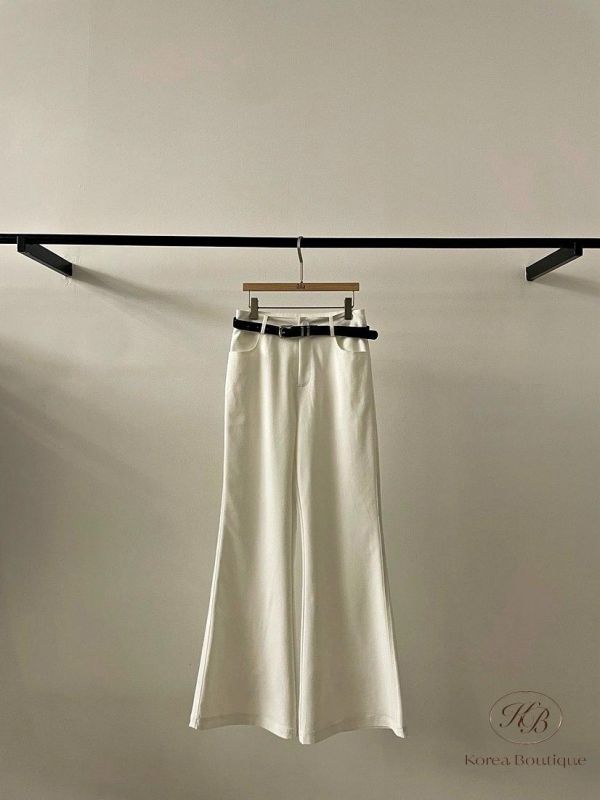 SS87 春季 微喇叭西裝褲 附腰帶 