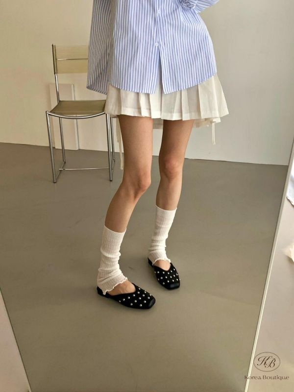 SS453 春季 時髦卯釘拖鞋 