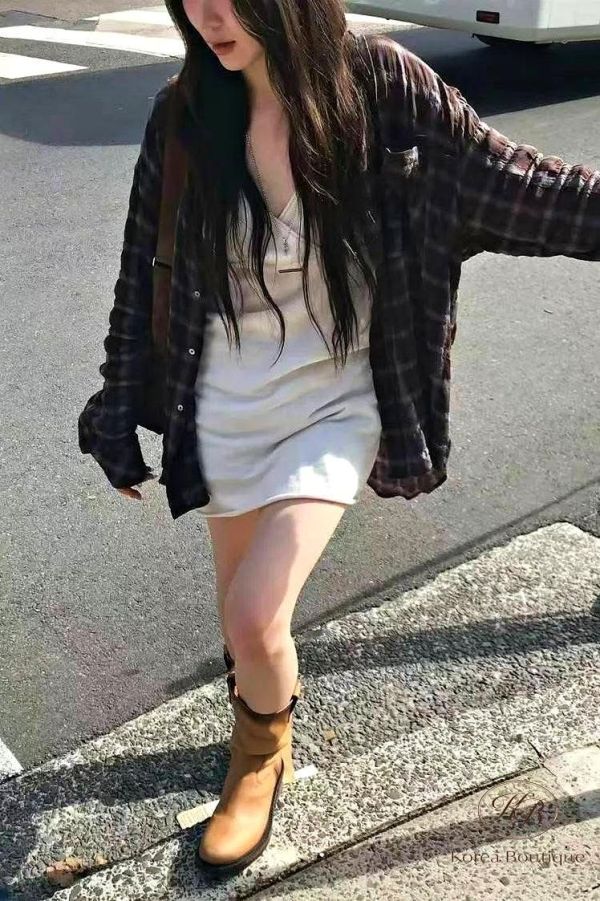 SS247 春季 時髦V領短洋裝 