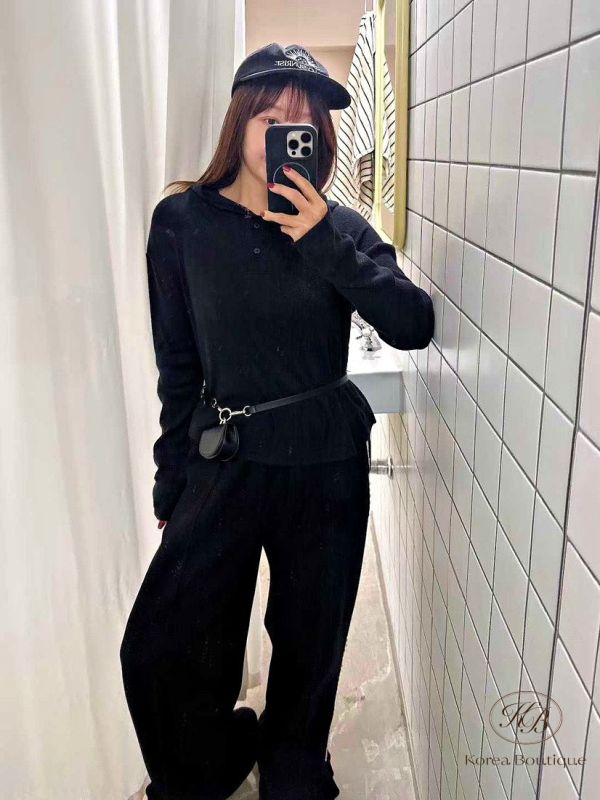 FWKR87 冬季 蕾絲邊領口設計上衣 