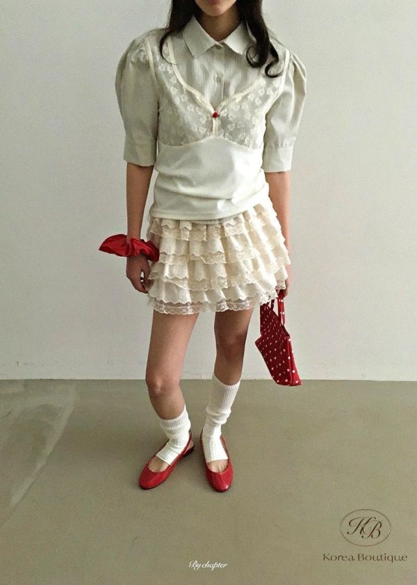 SS337 春季 蕾絲造型背心 