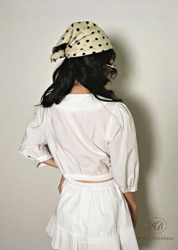 SS331 春季 可愛圓領襯衫套裝 