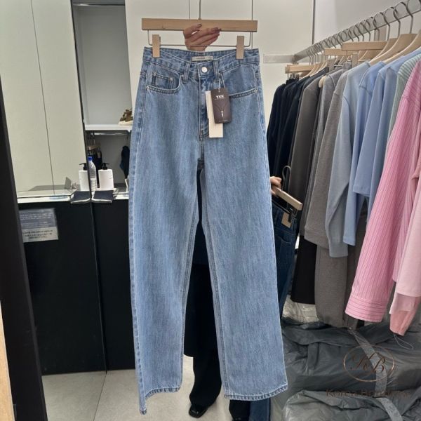 Kr95 夏裝 直筒修身牛仔褲 