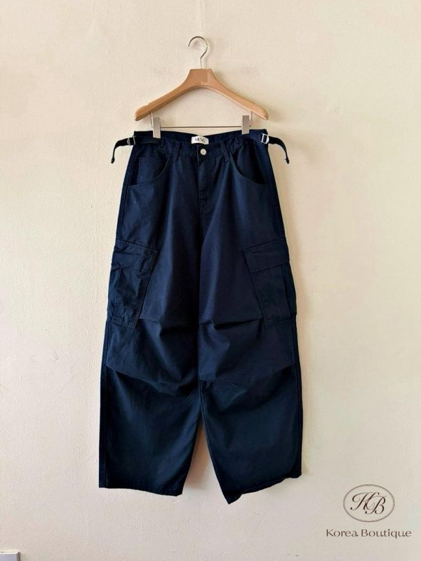 SS94 春季 好看的多口袋 工裝褲 腰圍可調整 