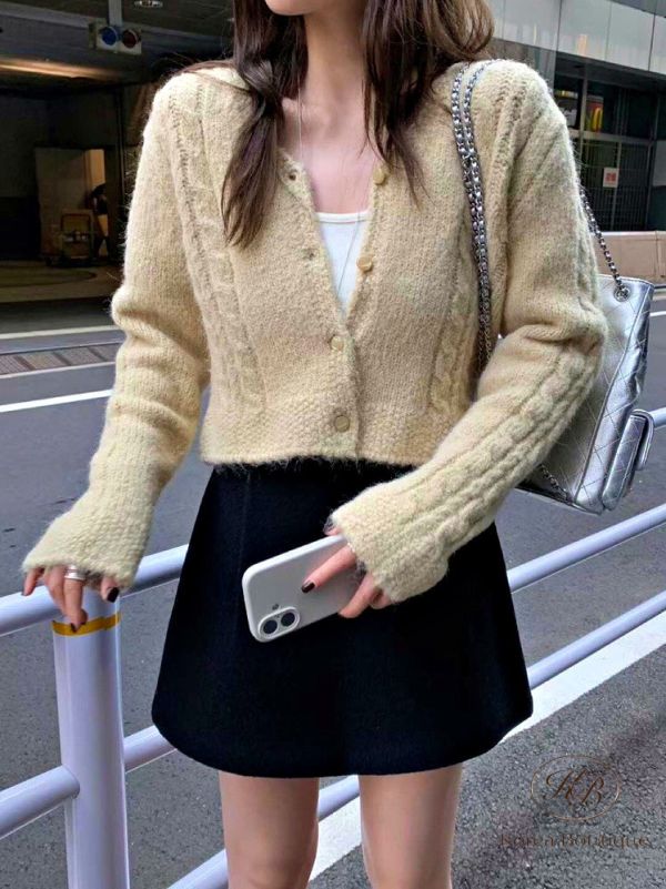 Fw359 秋季 顏色柔美開襟外套 