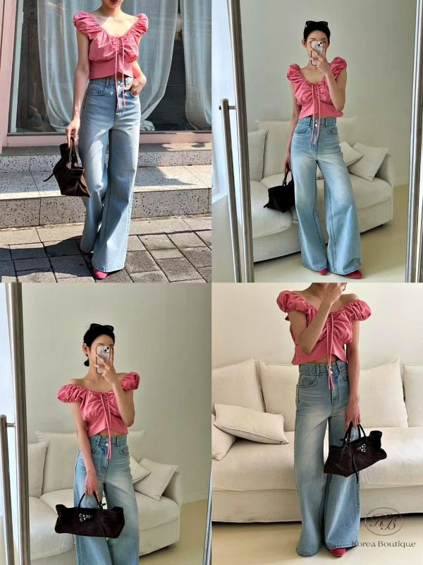 SS390 春季 小甜心綁帶上衣 