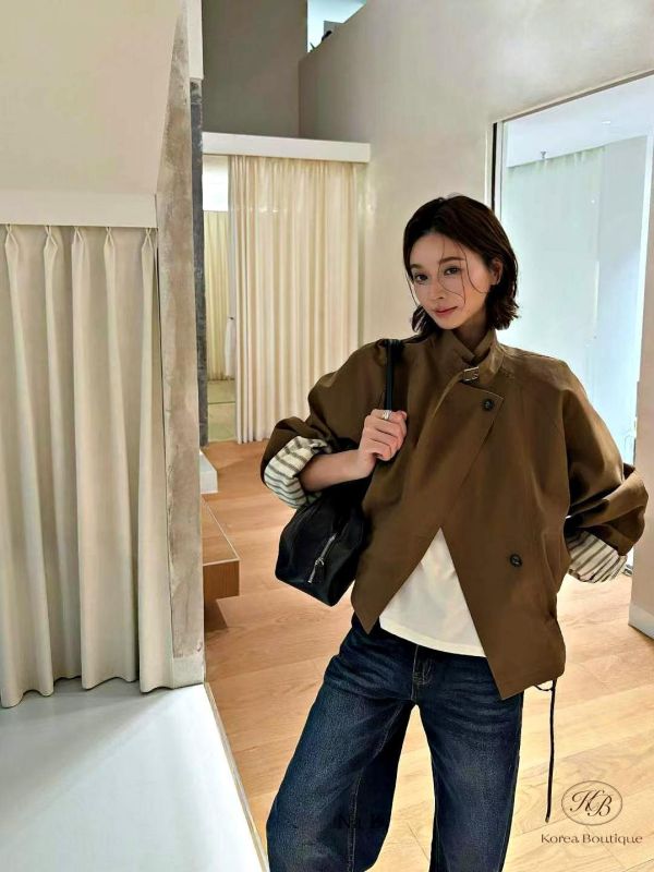 FW2660 秋季 內裡也好看的風衣外套 