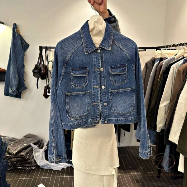 Fw395 秋季 客人點菜款 雙口袋牛仔外套 