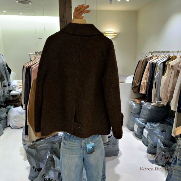 Fw494 冬季 QQ毛質感羊毛大衣 