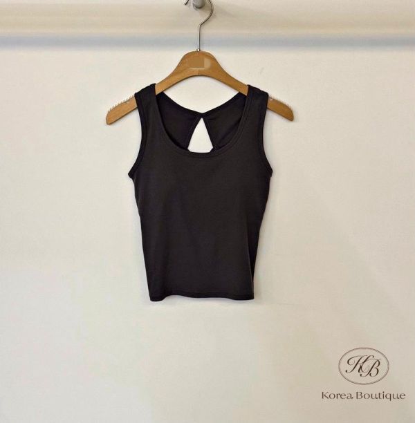 SS107 春季 方領抓皺bra top 