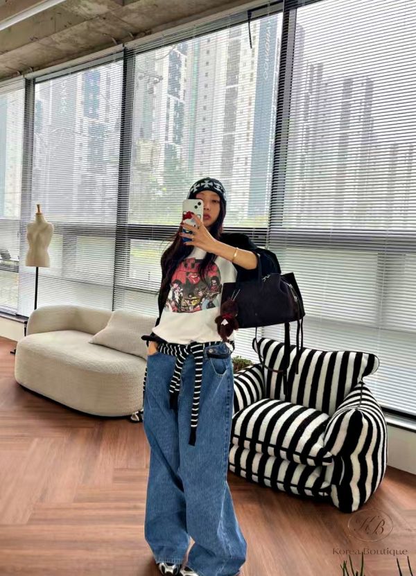 Fw287 秋季 破損搖滾tee 