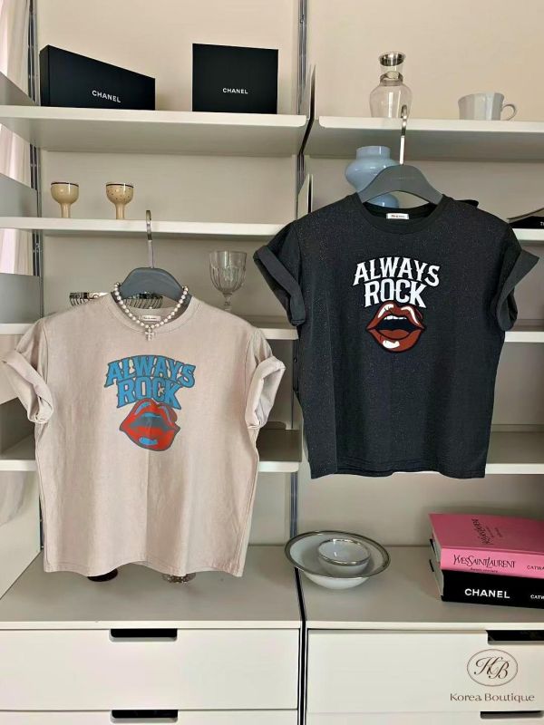 SS254 春季 自留超可愛嘴巴 tee 