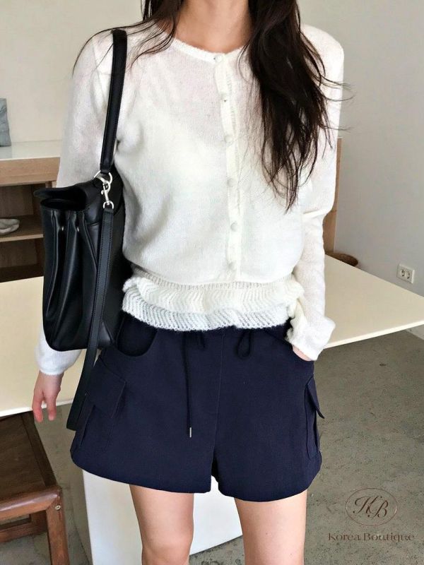 SS208 春季 花邊針織背心套裝 