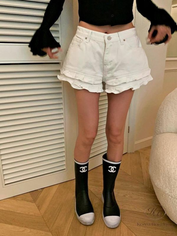 SS402 春季 花邊牛仔褲 