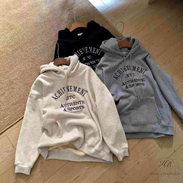 Fw467 冬季 字母前口袋連帽tee 