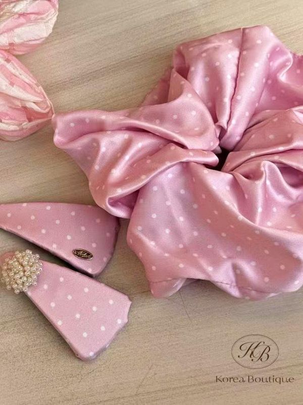 SS340 春季 人氣小點大腸圈 小髮夾 