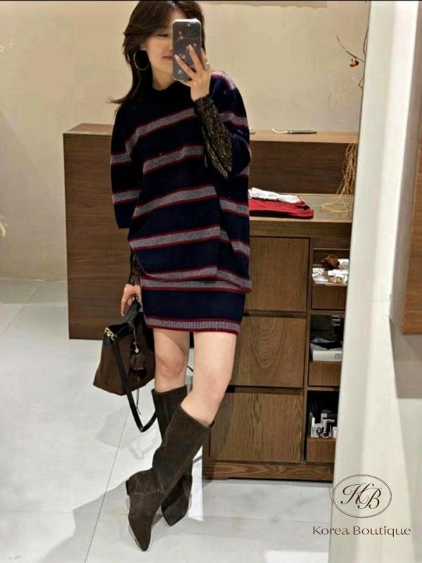 FW2777 秋季 毛料條紋套裝 