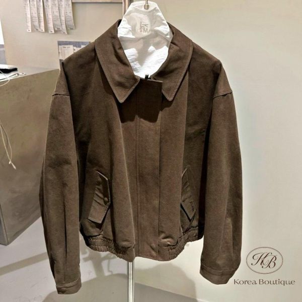 SS171 春季 版型好好看的麂皮棒球外套 