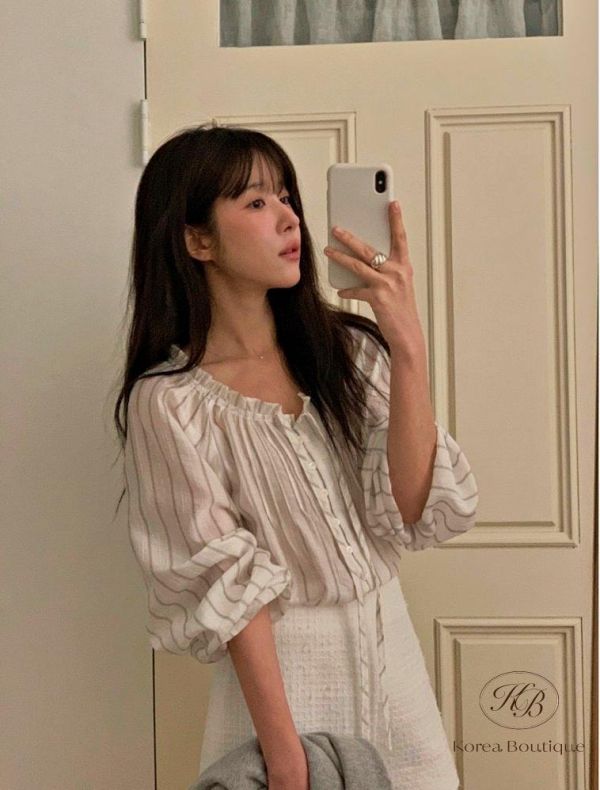 SS230 春季 天絲綁帶襯衫 