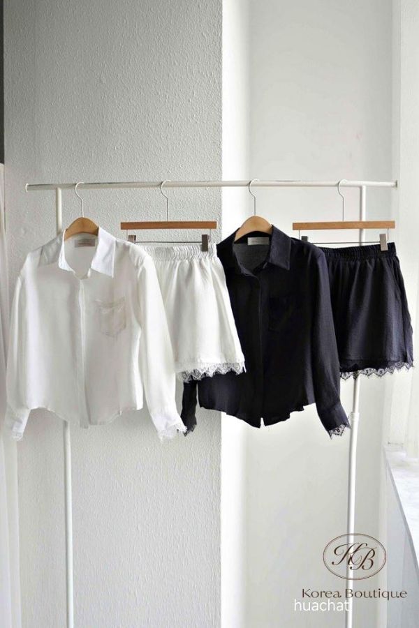 SS123 春季 襯衫蕾絲套裝 