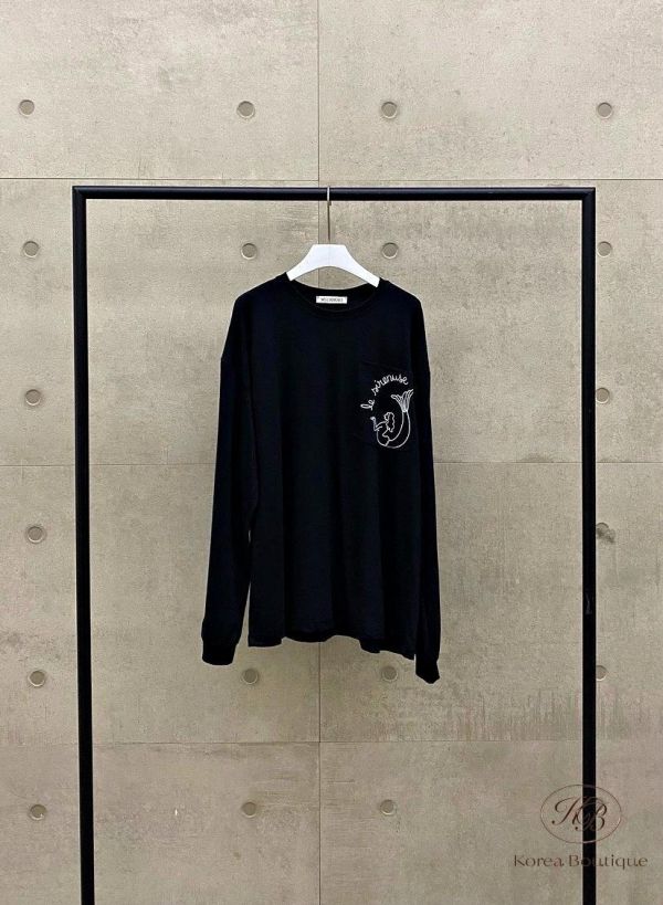 FW2760 秋季 口袋美人魚長版上衣 