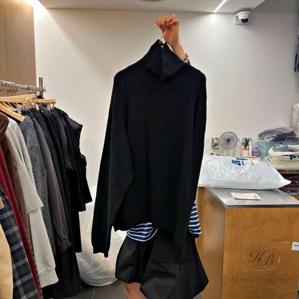 Fw432 冬季 高領套頭毛衣 