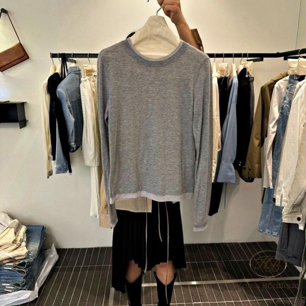 SS209 春季 假兩件彈性上衣 