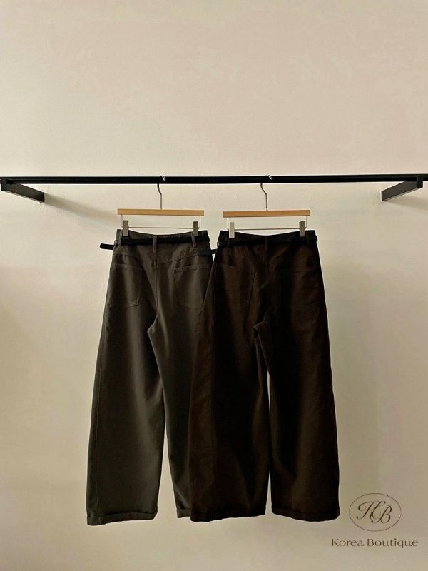 FW2718 秋季 秋天色的繭型褲 