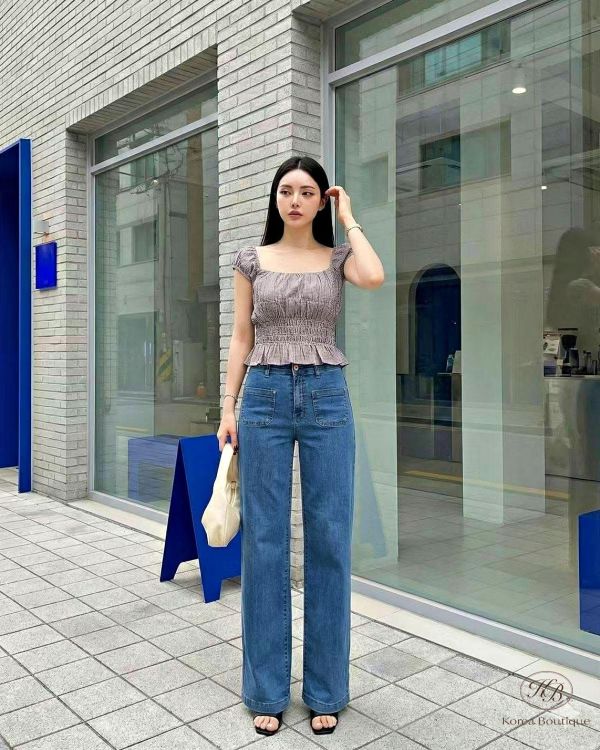 SS126 春季 前口袋直筒牛仔褲 