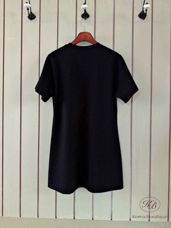 SS291 春季 可愛貴賓狗狗長版上衣 可當洋裝 