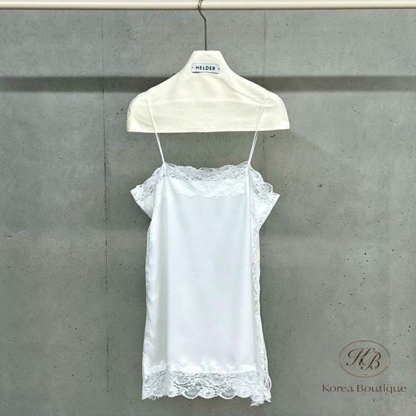 SS135 春季 細節很美的設計家蕾絲長版上衣 也可當洋裝 