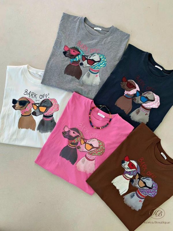 SS459 春季 墨鏡狗狗tee 