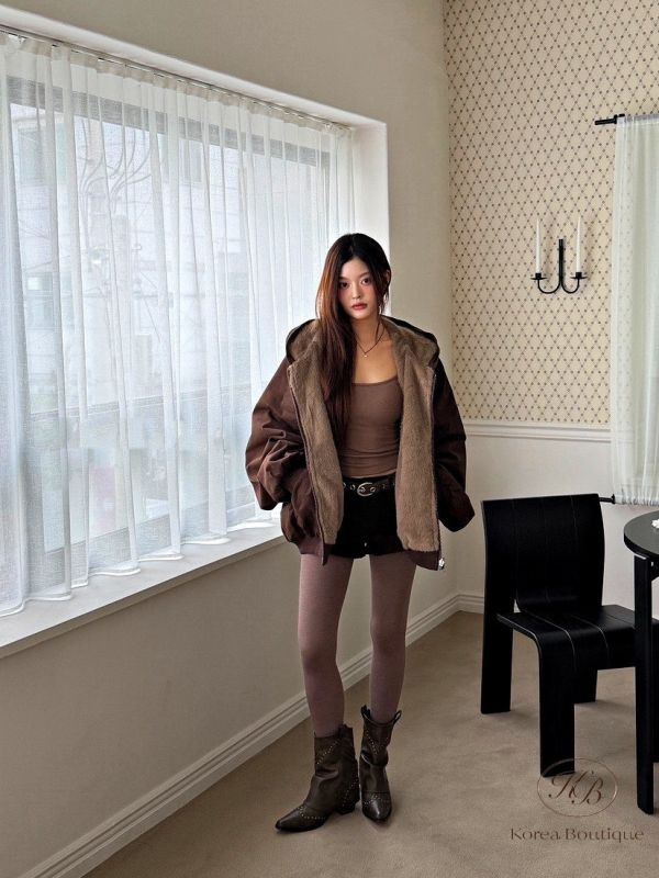 Fw396 秋季 正反兩穿的連帽外套 