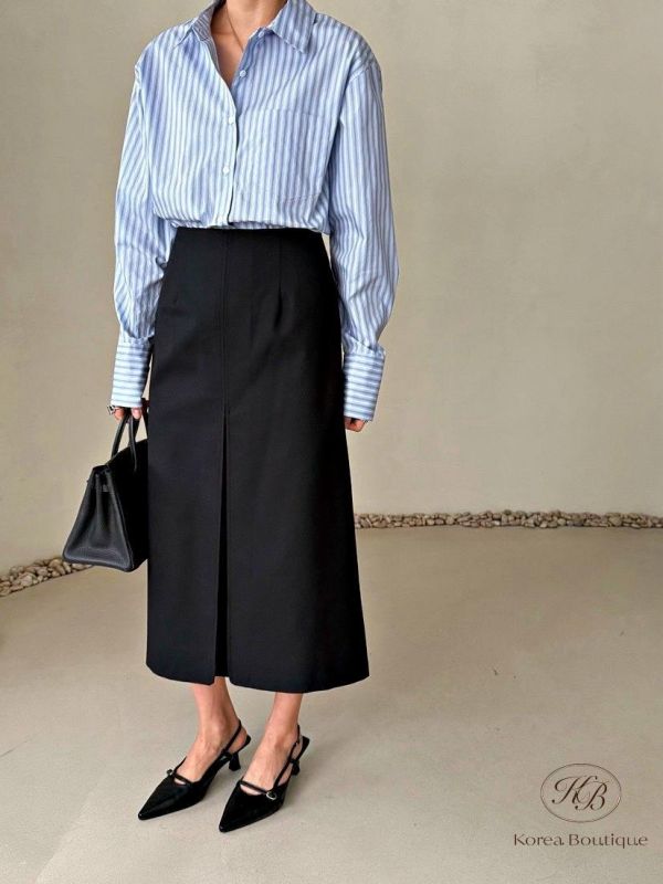 SS283 春季 粉嫩色條紋襯衫 