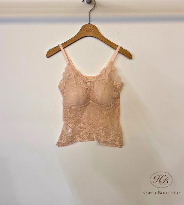 SS110 春季 蕾絲細節很美的bra top 