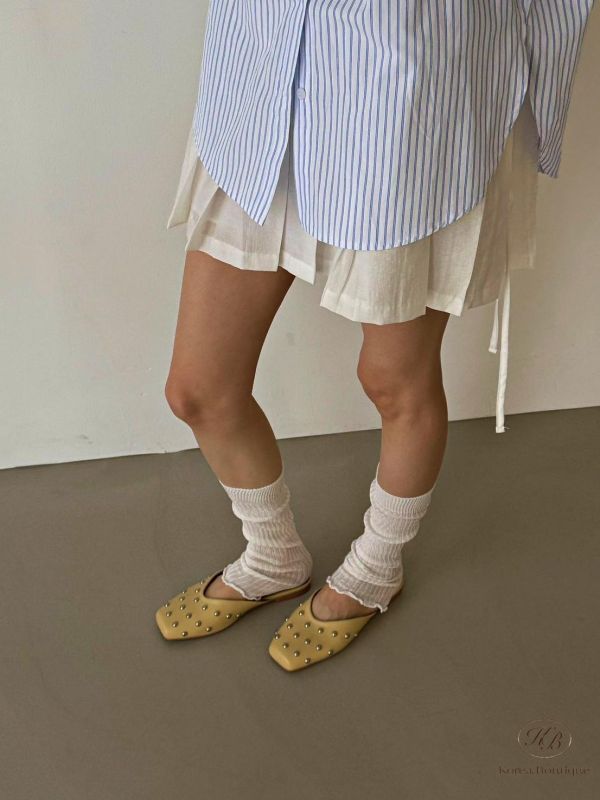 SS453 春季 時髦卯釘拖鞋 