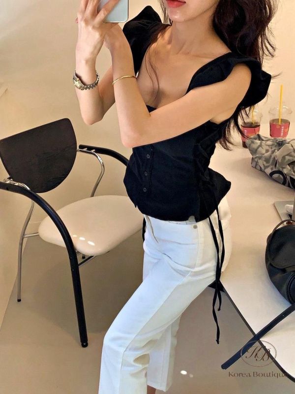 SS393 春季 小飛袖微辣上衣 