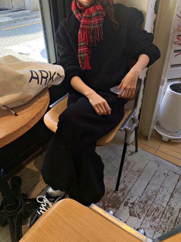 Fw473 冬季 羊羔毛套裝 