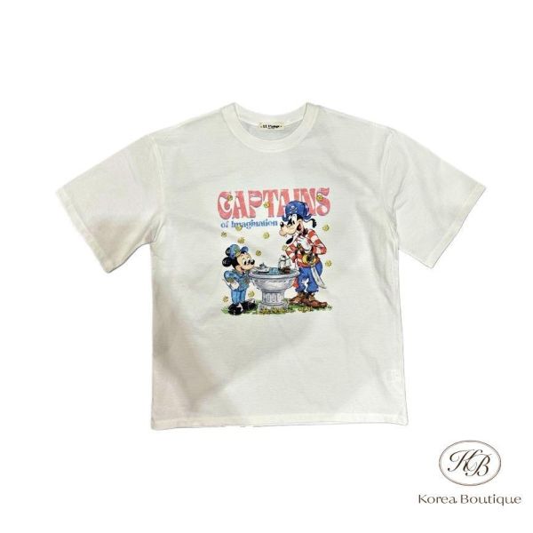 SS468 春季 可愛配色米奇tee 