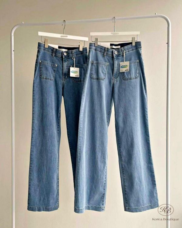 SS126 春季 前口袋直筒牛仔褲 