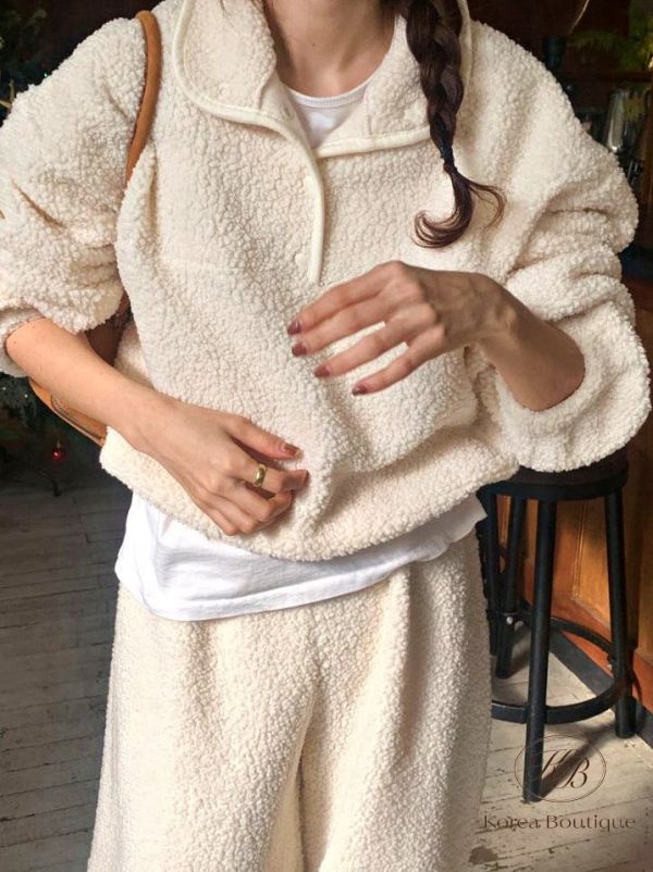 Fw473 冬季 羊羔毛套裝 