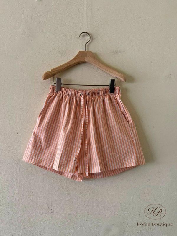 SS183 春季 條紋襯衫布料短褲 