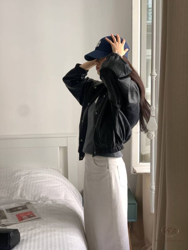 Fw64 秋季 棒球外套感的皮衣 