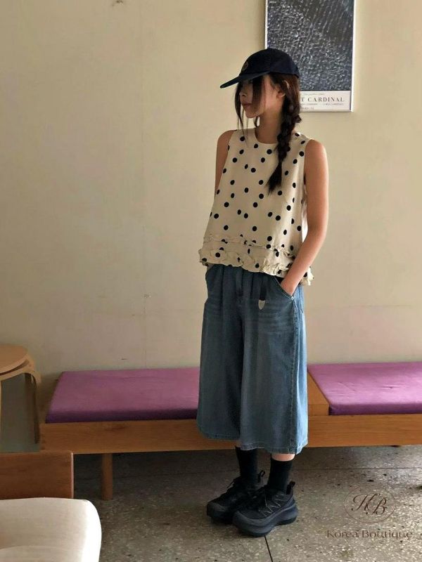 SS303 春季 點點圖案背心 