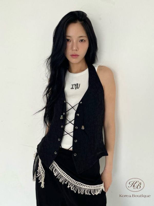 Su97 夏裝 綁帶背心 