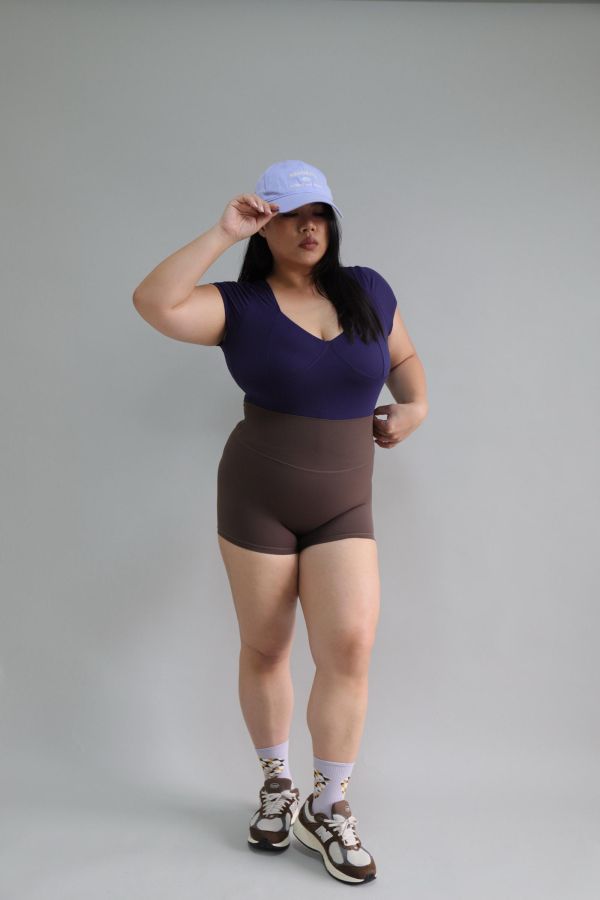 三分蜜桃健身短褲 