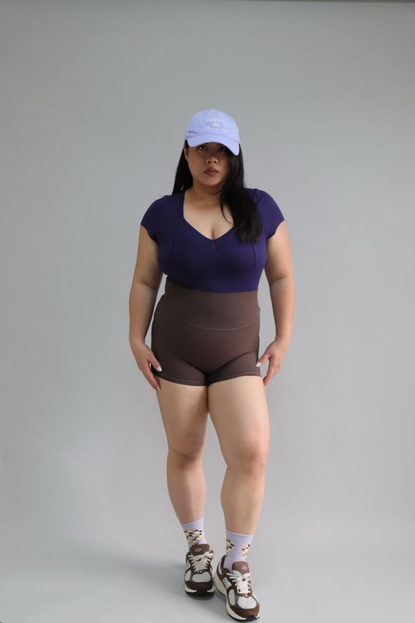 三分蜜桃健身短褲 